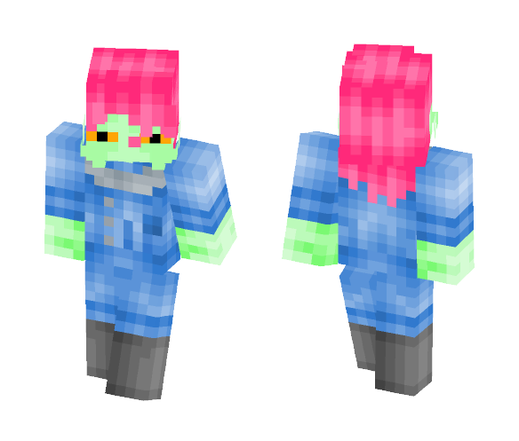 Alien in a blue space station suit - Male Minecraft Skins - image 1
