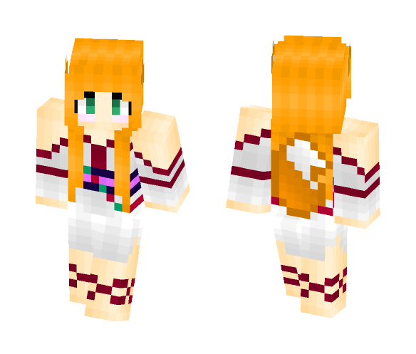 》Fox Girl In Kimono ♡~♡《 - Girl Minecraft Skins - image 1