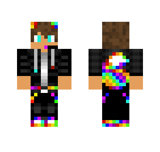 Rainbow Human Wolf - Male Minecraft Skins - image 2
