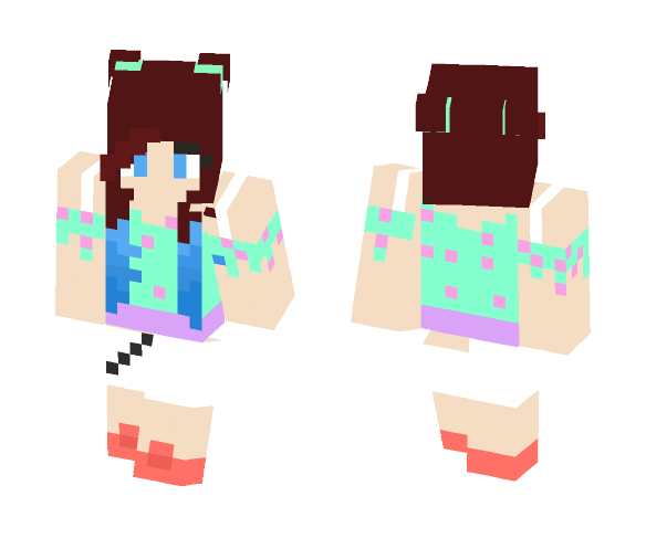 A Weird party girl? - Female Minecraft Skins - image 1
