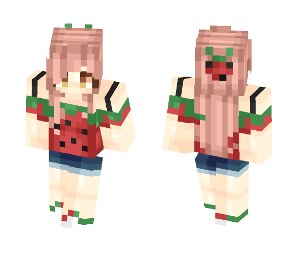 Strawberry Summer Girl :3 - Girl Minecraft Skins - image 1