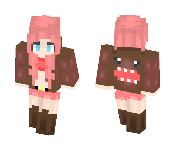 Evelye | Girl with Domo Hoodie - Girl Minecraft Skins - image 1