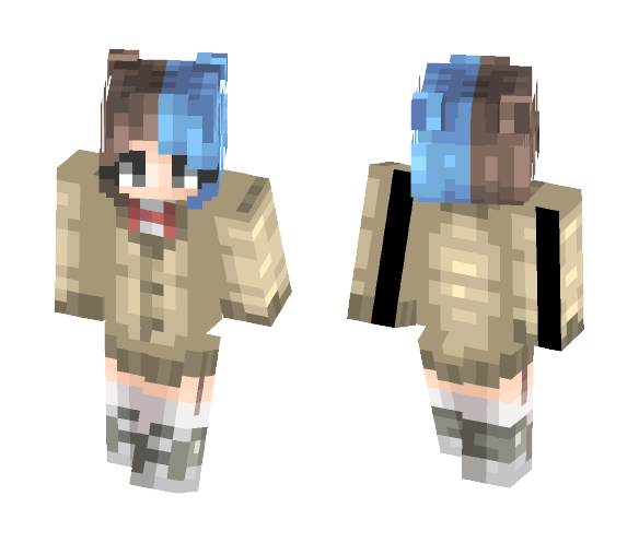 i want 2 fite somone rn - Female Minecraft Skins - image 1