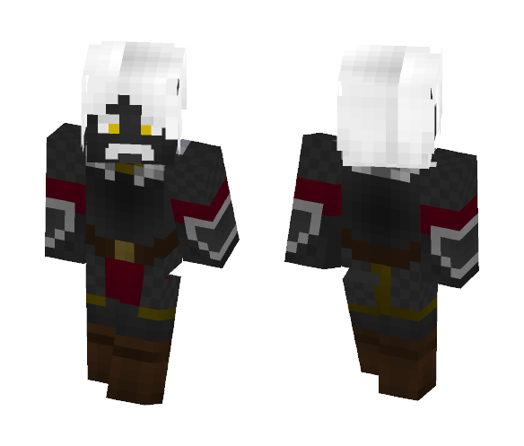Dark elf with mustache - Male Minecraft Skins - image 1