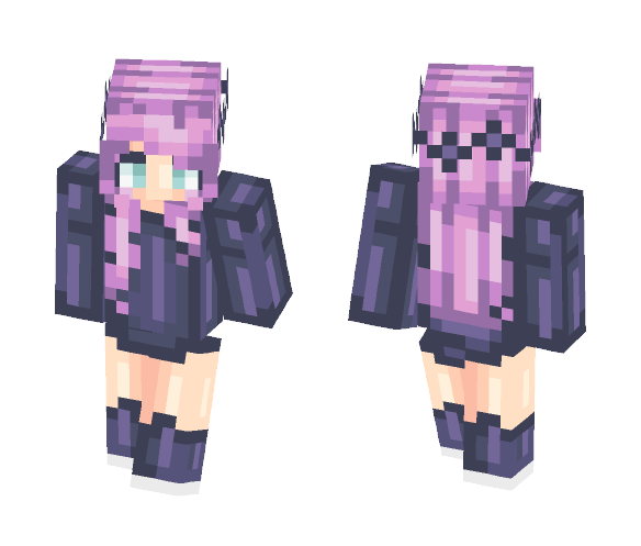 Purple Flowers - Female Minecraft Skins - image 1