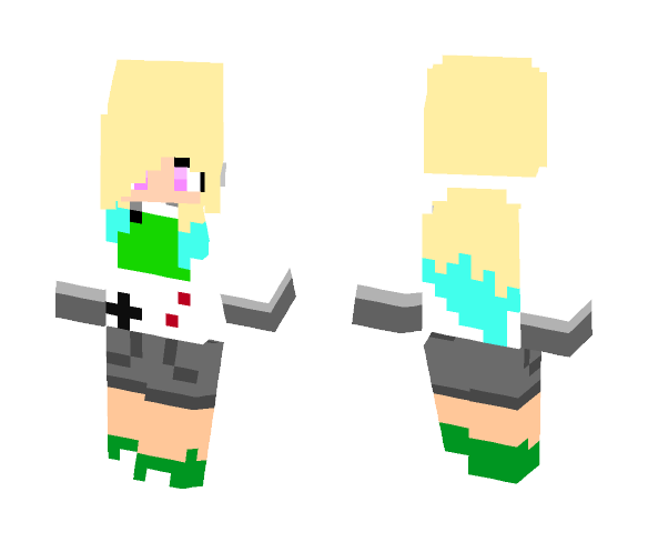 Girl in Gameboy Hoodie - Girl Minecraft Skins - image 1