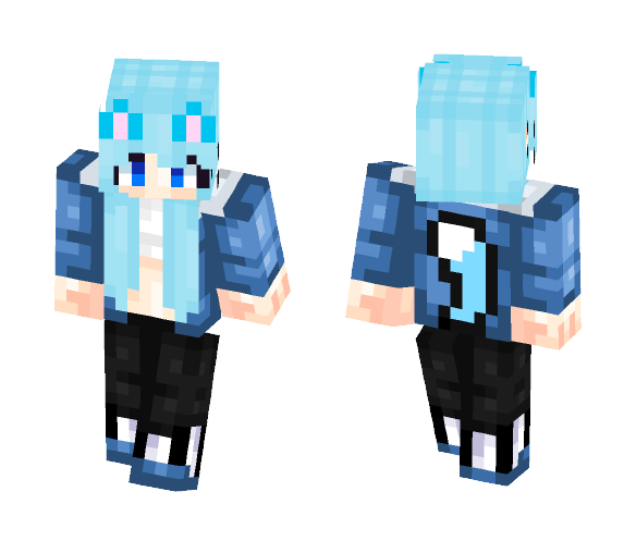 my Oc Key in a sans outfit - Female Minecraft Skins - image 1