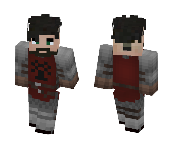 Knight with Ash Tree tabard - Male Minecraft Skins - image 1