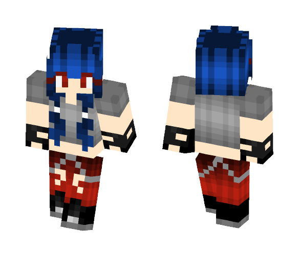 Toni Blue Rocker Girl - Girl Minecraft Skins - image 1