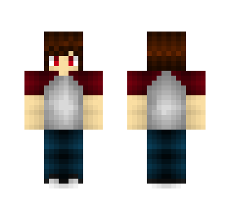 Red and White - Hand-Shaded - Male Minecraft Skins - image 2