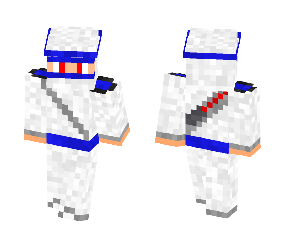 White and blue ninja - Male Minecraft Skins - image 1