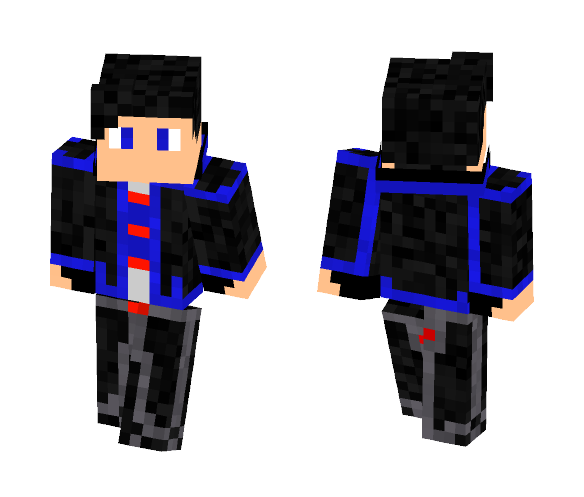 Blue 8 hoodie - Male Minecraft Skins - image 1