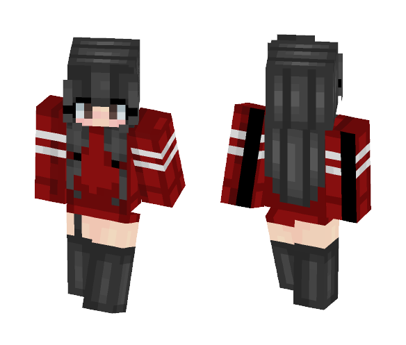 | Merab | Female | 3-pixelarm | Red - Female Minecraft Skins - image 1