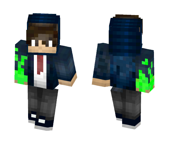 Green Fire - Male Minecraft Skins - image 1
