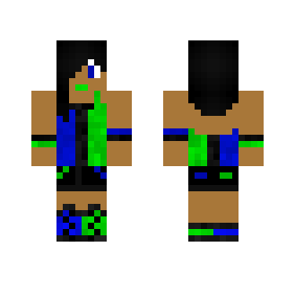 Blue,Black,and Green - Female Minecraft Skins - image 2