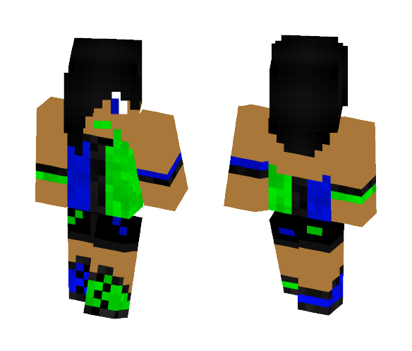 Blue,Black,and Green - Female Minecraft Skins - image 1