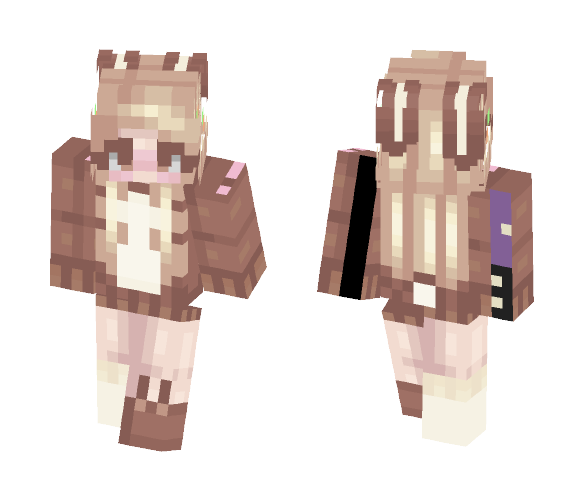 〚ᵏᵃˢˢᶤᵉ〛~ Brown Bunny - Female Minecraft Skins - image 1