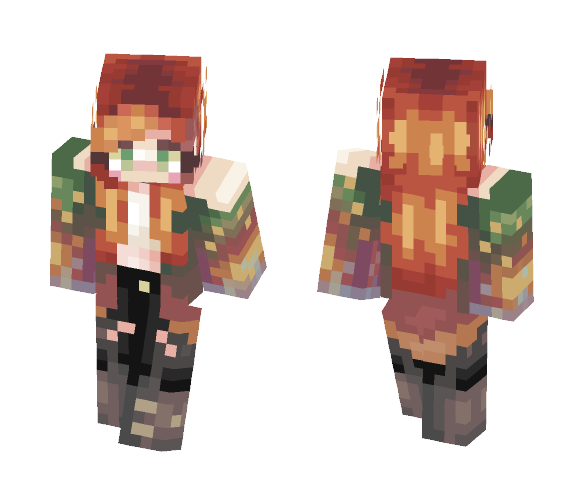 Forest Fire [Better in 3D] - Female Minecraft Skins - image 1