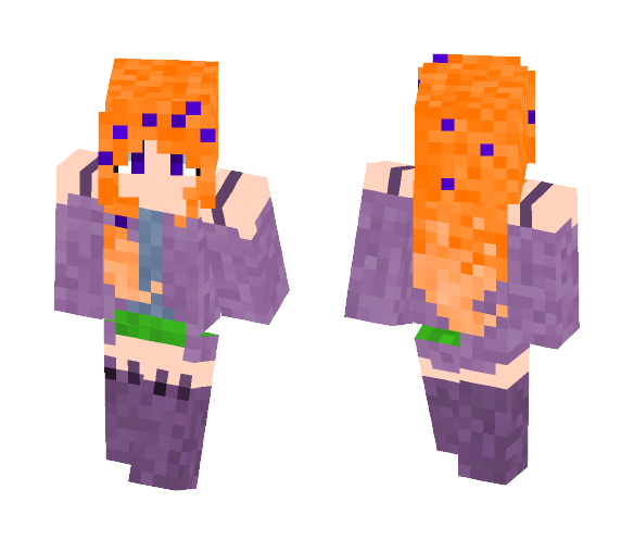 Orange Hair Fixes Everything - Female Minecraft Skins - image 1