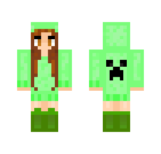 Evelye | Cupa | Girl Creeper Hoodie - Girl Minecraft Skins - image 2