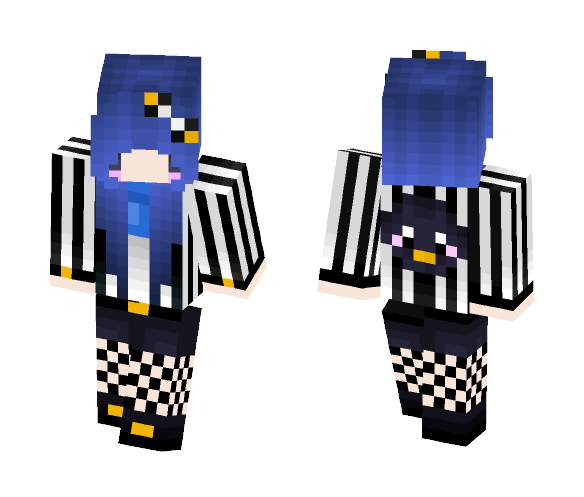 Pengu Mafia Girl Ver. 1 - Girl Minecraft Skins - image 1