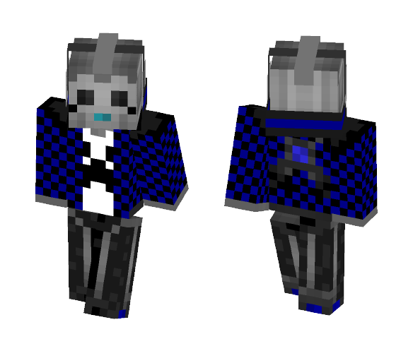 CyberTeen: Blue Revamped - Male Minecraft Skins - image 1
