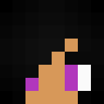 Curly Black Hair Girl - Color Haired Girls Minecraft Skins - image 3