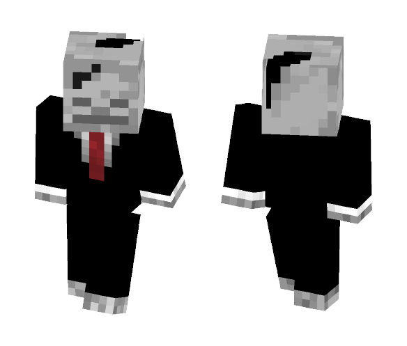 hurt tuxedo skeleton - Male Minecraft Skins - image 1