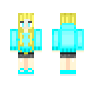 Evelye | Blonde Girl in Hoodie - Girl Minecraft Skins - image 2