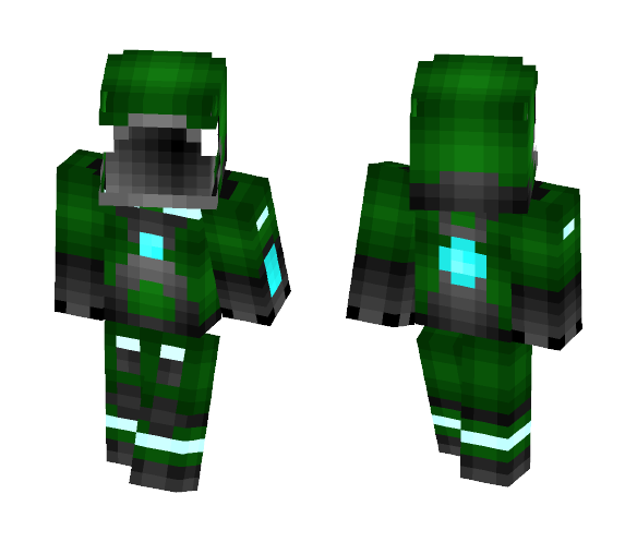 Green Space Engineer - Male Minecraft Skins - image 1