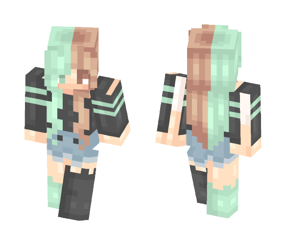 Mint green - Female Minecraft Skins - image 1