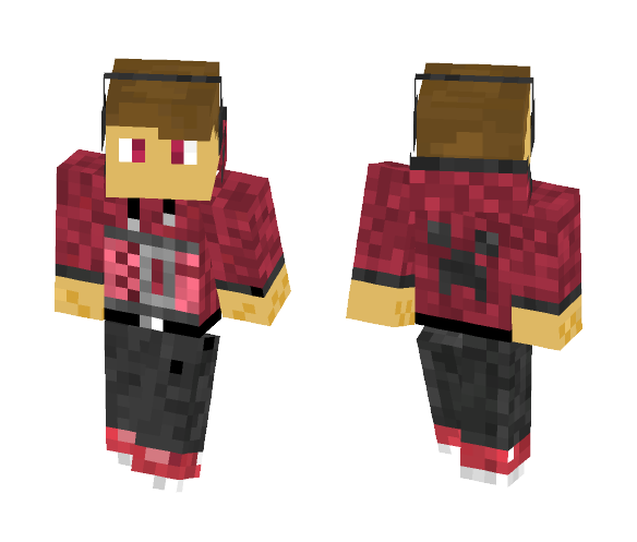Boi in red hoodie - Male Minecraft Skins - image 1