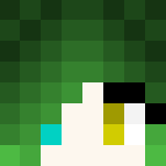 Alien Fangirl (Green Hair) ~Aleks - Color Haired Girls Minecraft Skins - image 3