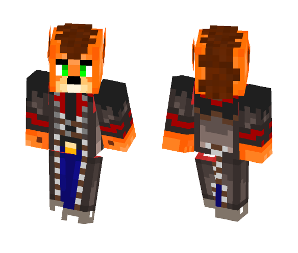 Crash Bandicoot(Trench Coat) - Male Minecraft Skins - image 1