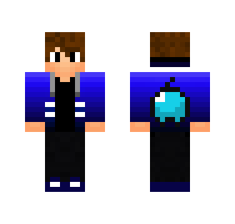 Blue Skin Hue Man - Male Minecraft Skins - image 2