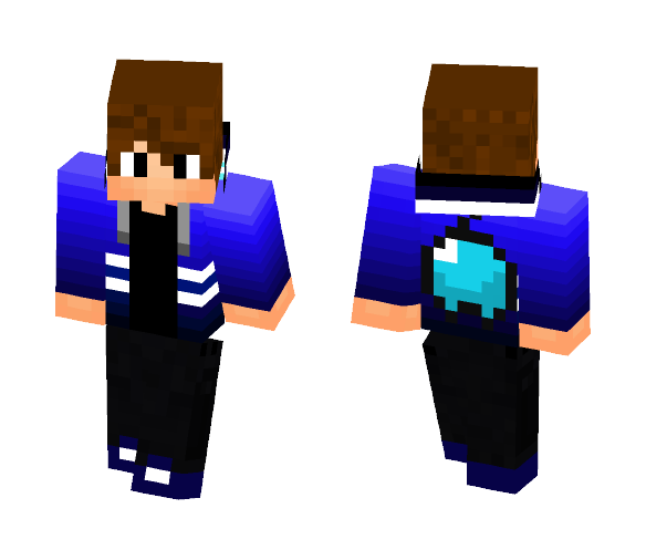 Blue Skin Hue Man - Male Minecraft Skins - image 1