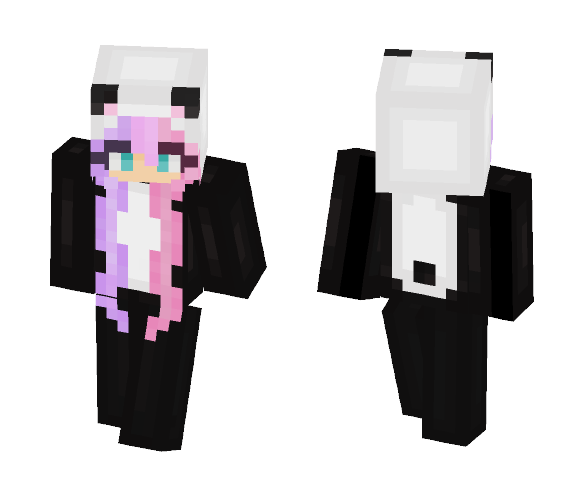 Diffrent panda! hair :3 - Female Minecraft Skins - image 1