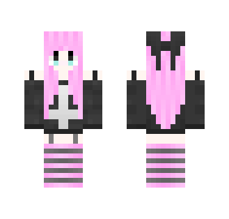 ~Pink Hair Girl~ - Color Haired Girls Minecraft Skins - image 2
