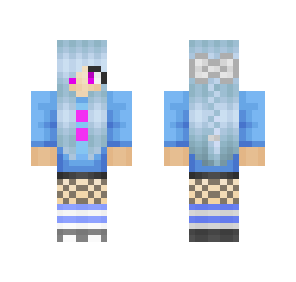 OC - Sky/Skylar (in frisk outfit) - Female Minecraft Skins - image 2