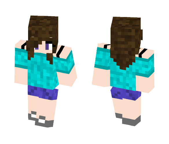 Steve - (Girl Version) - Female Minecraft Skins - image 1