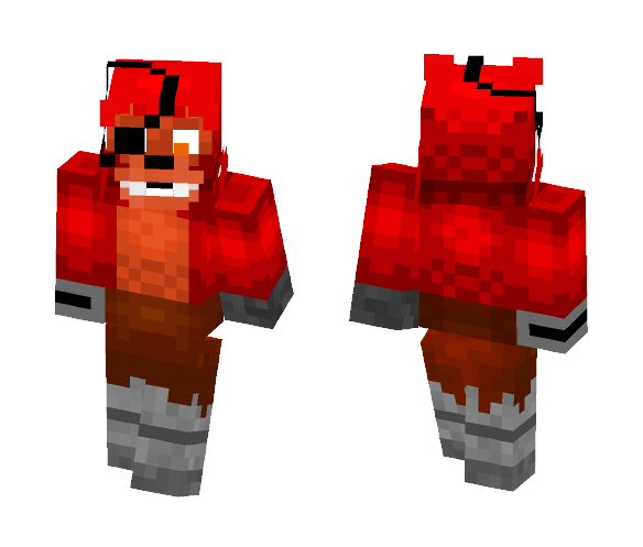 FNAF World - Foxy - Male Minecraft Skins - image 1