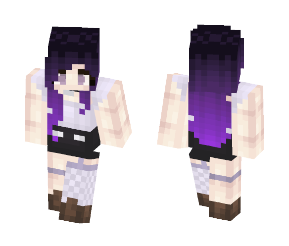Purple Ombre (purple again soz) - Female Minecraft Skins - image 1