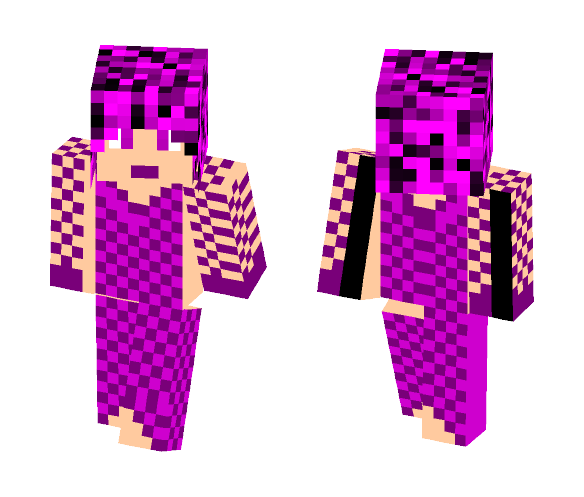 Checkered Girl - Girl Minecraft Skins - image 1