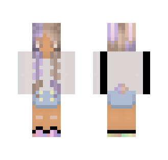 kawaii bunny gair - Kawaii Minecraft Skins - image 2