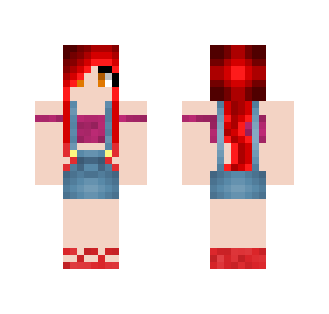 Red Haired Girl ANOTHER ONE! - Color Haired Girls Minecraft Skins - image 2
