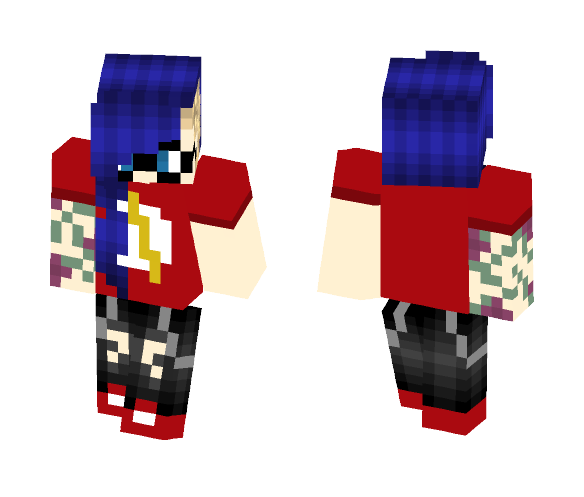 Emo Flash Girl - Girl Minecraft Skins - image 1