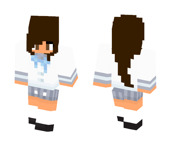 Aphmau With Brown Hair - Female Minecraft Skins - image 1