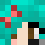 Teal haired gamer girl - Color Haired Girls Minecraft Skins - image 3