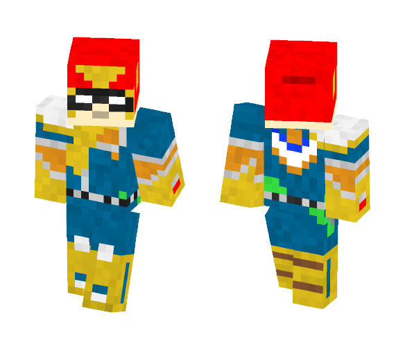 Captain Falcon - Male Minecraft Skins - image 1