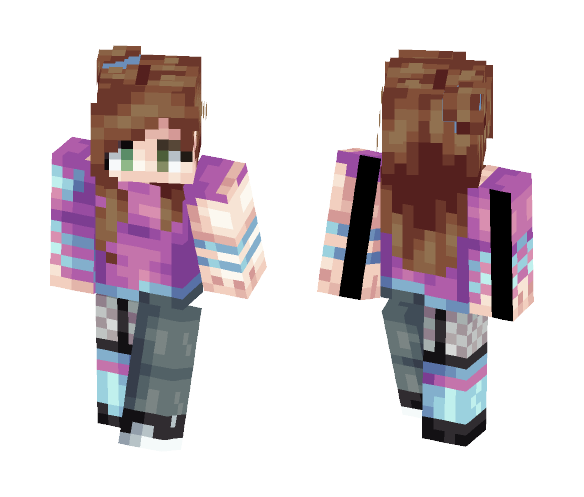 Two-Sided (25TH PLACE) - Female Minecraft Skins - image 1